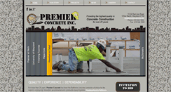Desktop Screenshot of premierconcrete.biz